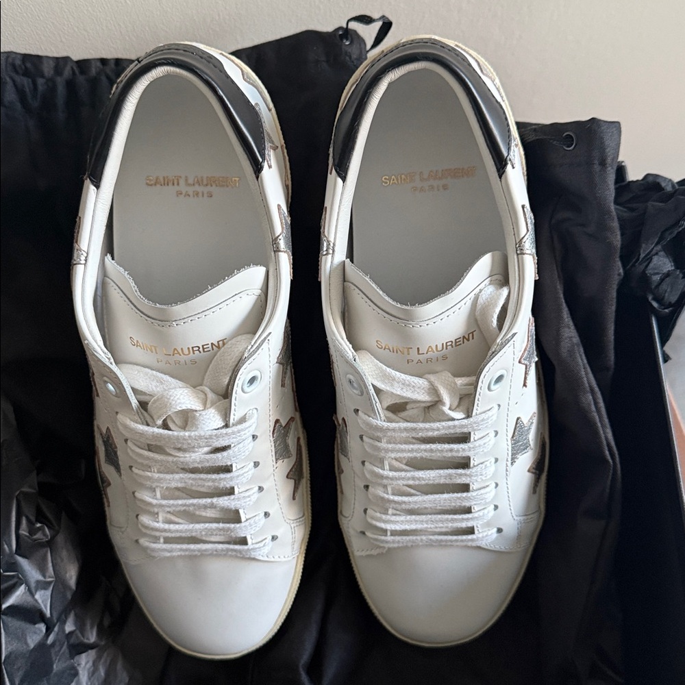Saint Laurent Court Classic Star Sneakers - Picture 4 of 11
